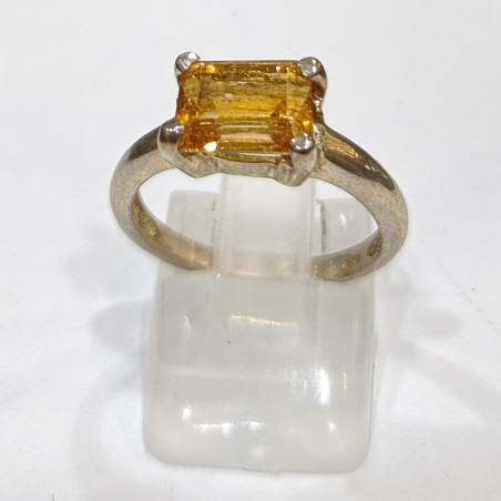 Bague Topaze Impériale Argent 925 Taille 54