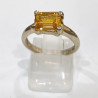 Bague Topaze Impériale Argent 925 Taille 54