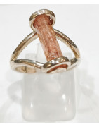 Bague Topaze Impériale Argent 925 Taille 54