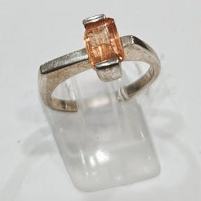 Bague Topaze Impériale Argent 925 Taille 57