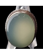 Bague Agate naturelle Argent 925 Taille 62