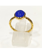 Bague Lapis-lazuli Plaquée or