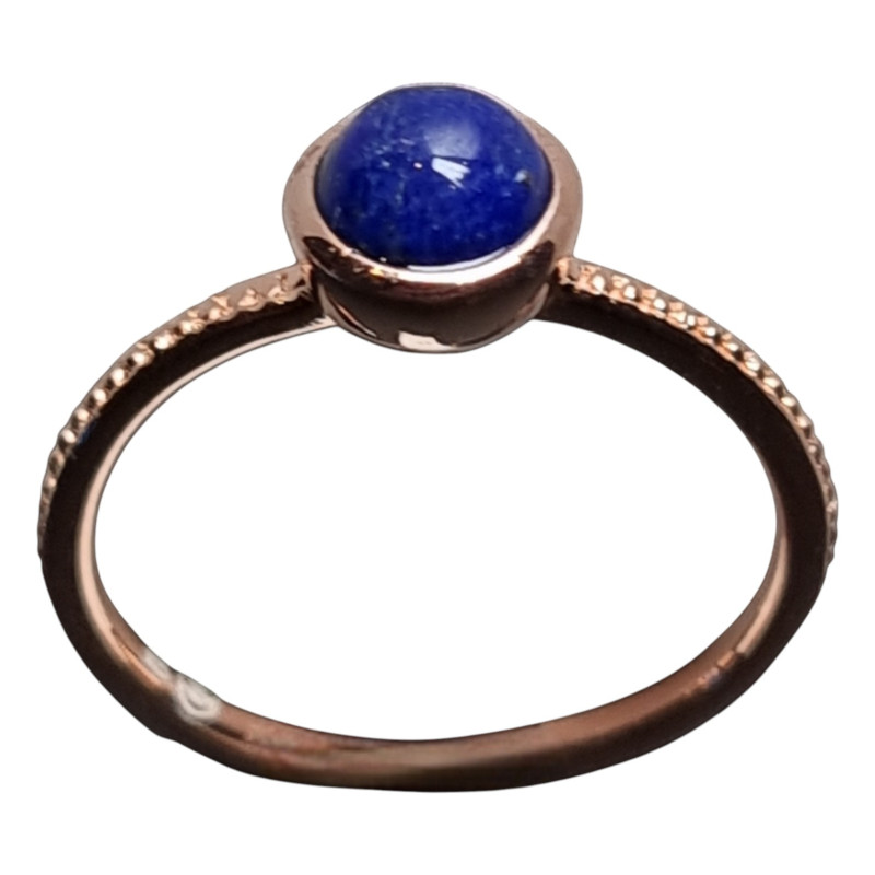 Bague Lapis-lazuli Plaquée or Taille 50