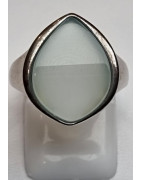 Bague Agate naturelle Argent 925 Taille 56