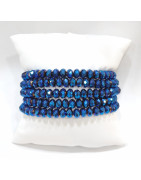 Bracelet Swarovski Bleu Facetté