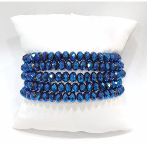 Bracelet Swarovski Bleu Facetté