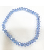 Bracelet Swarovski Bleu Ciel Facetté