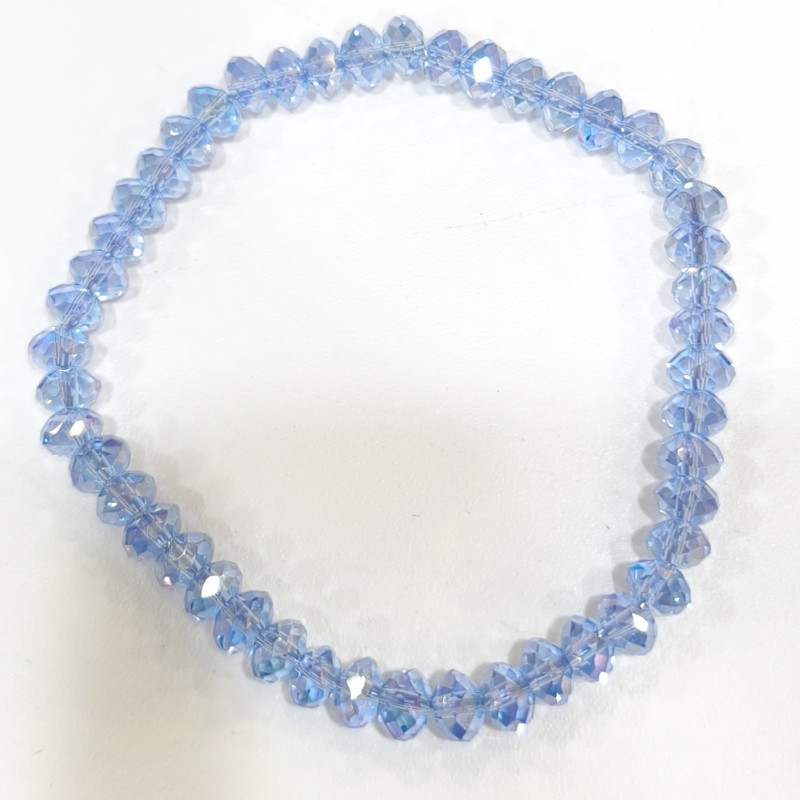 Bracelet Swarovski Bleu Ciel Facetté