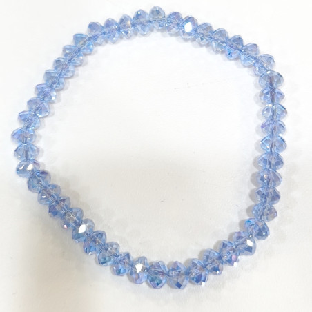 Bracelet Swarovski Bleu Ciel Facetté