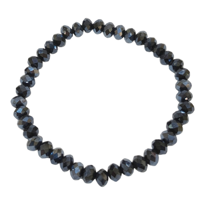 Bracelet Swarovski Noir Facetté