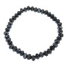 Bracelet Swarovski Noir Facetté