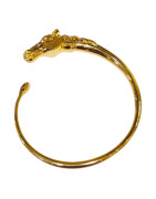 Bracelet Tête de Cheval Bronze Plaqué Or 20 Microns Fabrication Artisanale
