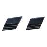 Boucles Bakélite Rectangle Noir Vintage