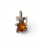 Pendentif Ambre Éléphant Argent 925