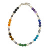 Bracelet Perles d'Eau Douce Grain de Riz 7 Chakras avec Fermoir 21 cm