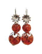 Boucles Ambre Copal Fleur