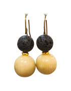 Boucles Ivoire et Pierre de Lave