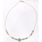 Collier Perles Eau Douce Aventurine verte Labradorite