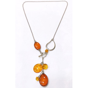 Collier Ambre Baltique Argent 925
