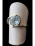 Bague Topaze bleue argent 925