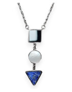 Pendentif Onyx Nacre & Lapis-lazuli