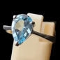 Bague Topaze bleue argent 925