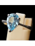 Bague Topaze bleue argent 925