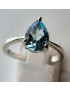 Bague Topaze bleue argent 925