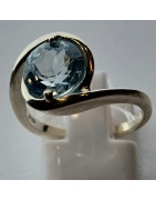 Bague Topaze bleue argent 925