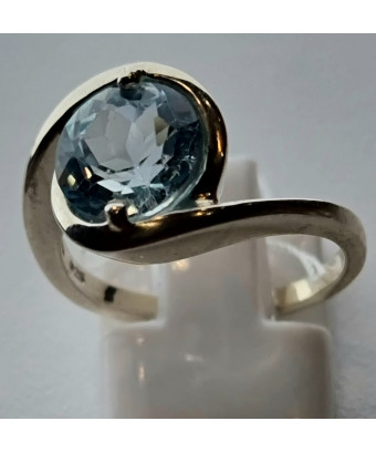 Bague Topaze bleue argent 925