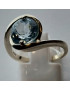 Bague Topaze bleue argent 925
