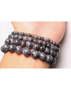 Bracelet Larvikite Pierres rondes (s)