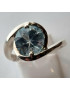 Bague Topaze bleue argent 925