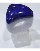 Bague Pierre Lapis-lazuli et Calcédoine
