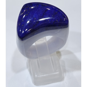 Bague Pierre Lapis-lazuli et Calcédoine