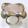 Bague Quartz Rose Anges Création Meirea Argent 925 Taille 58