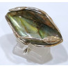 Bague Labradorite Feuilles Création Meirea Argent 925 Taille 55