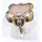 Bague Quartz Rose Anges Création Meirea Argent 925 Taille 58