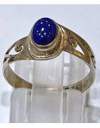 Bague Lapis-lazuli Argent 925 Taille 53