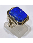 Bague Lapis-lazuli Argent 925 Taille 52