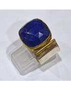Bague Lapis-lazuli Argent 925 Taille 60+