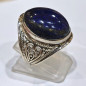 Bague Lapis-lazuli Argent 925 Cabochon Taille 55 Modèle Homme