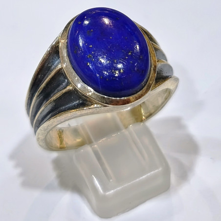 Bague Lapis-lazuli Ovale Argent 925 Taille 68