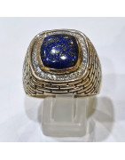 Bague Lapis-lazuli Argent 925 Taille 66