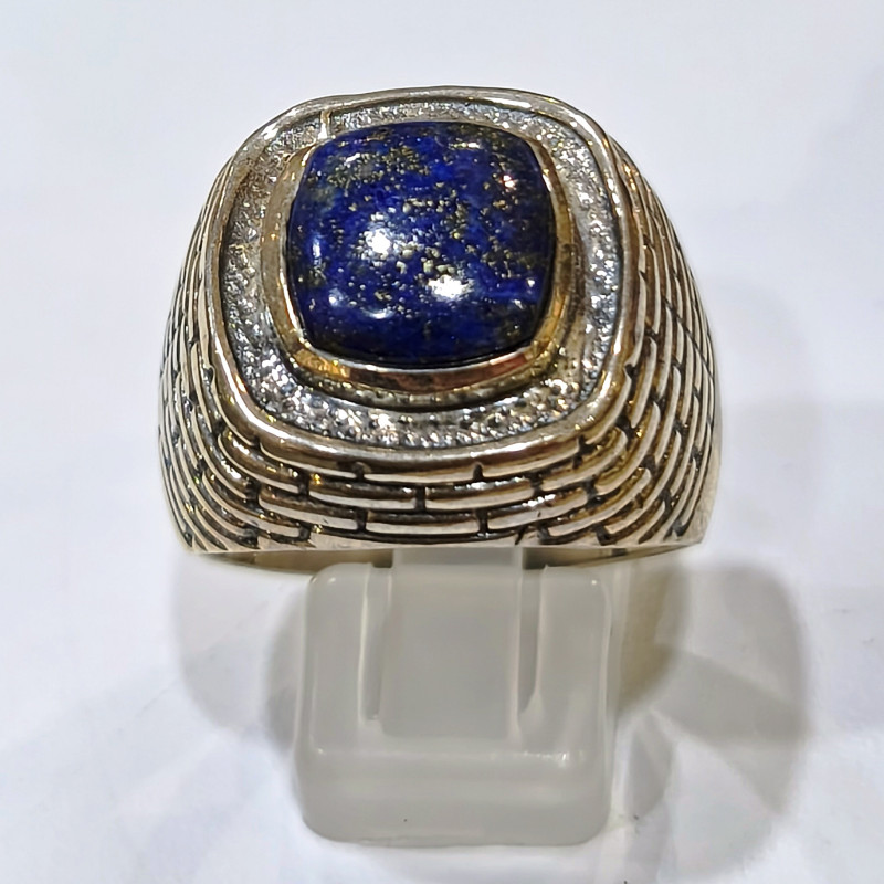 Bague Lapis-lazuli Argent 925 Taille 66