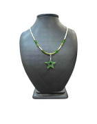 Collier Perles Eau Douce Diopside Jade