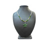 Collier Perles Eau Douce Diopside Jade