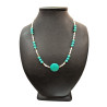 Collier Perles Eau Douce Turquoise