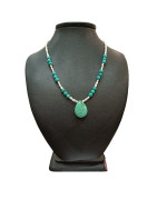 Collier Perles Eau Douce Turquoise