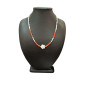 Collier Perle Eau Douce Corail Quartz Rose